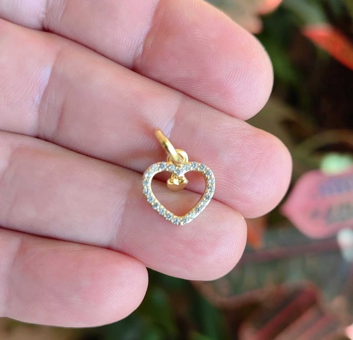 Висулка Пандора с двойно сърце, талисман Pandora