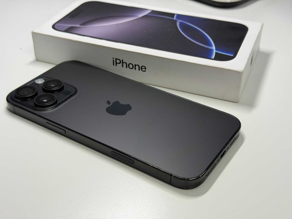 iPhone 16 Pro Max, Black Titanium, 256Gb, Liber de retea | Cod - G962