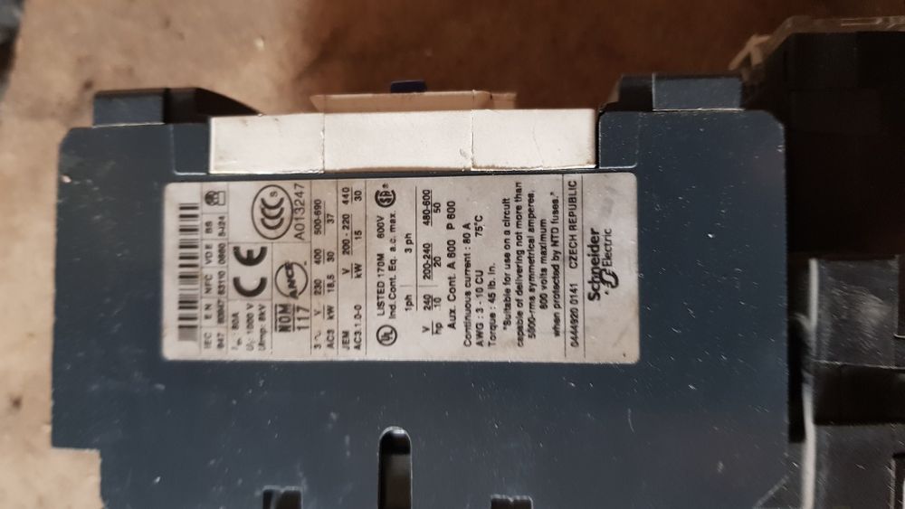 Contactor 80 A cu protectie