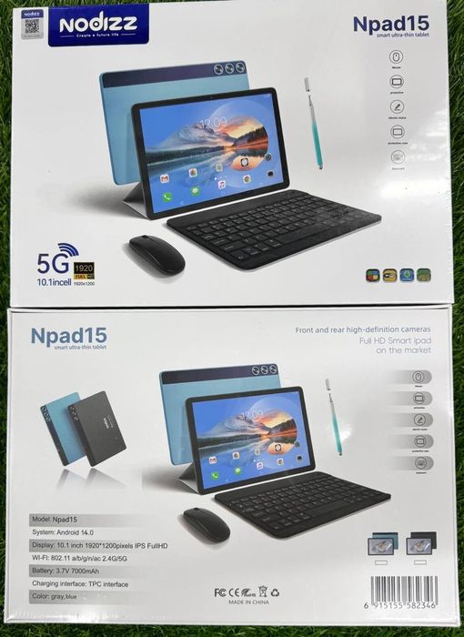 Planshet Nodizz Npad 15, Npad 16, Npad 18, Npad 19, Npad 20, Npad 22