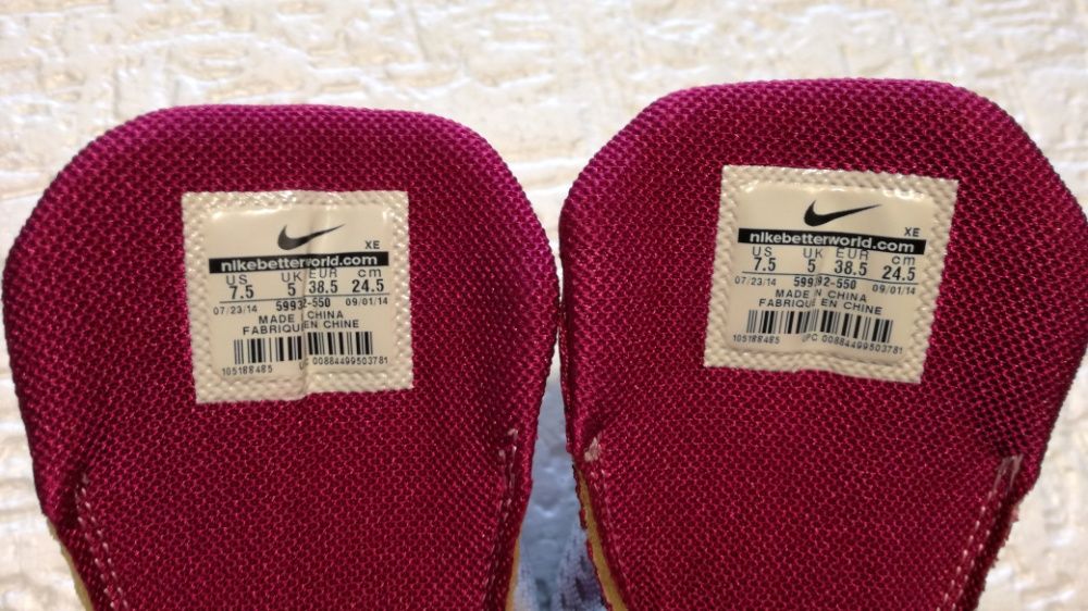 Adidasi originali alergare Nike Pegasus 38,5 (US 7,5 ;UK 5 ;CM 24,5)