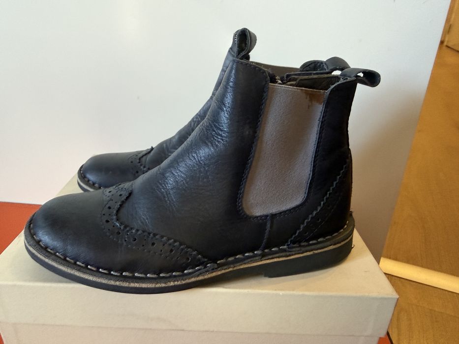 Детски боти Armani Junior , естествена кожа, №33