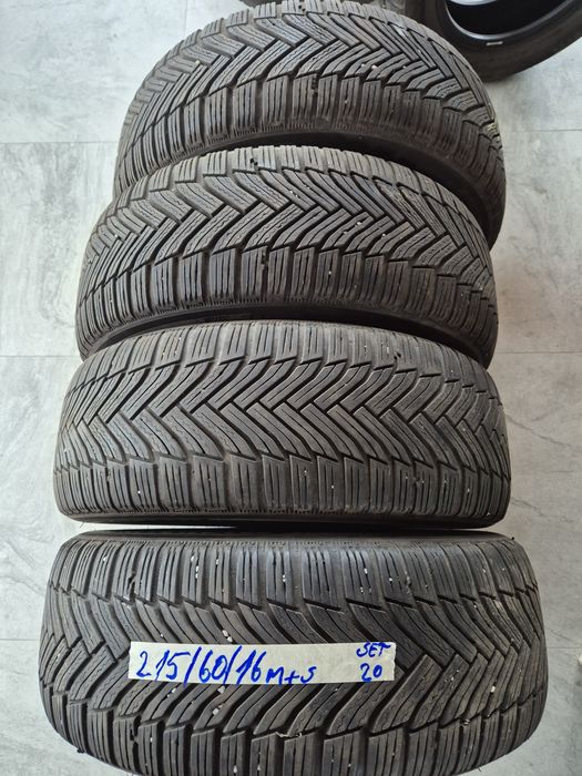 Vând cauciucuri 215/60/16 M+S set complet imp Germania//Michelin//