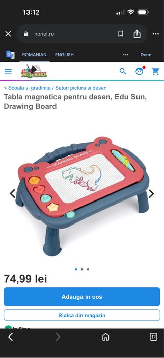 Tabla magnetica pentru desen, Edu Sun