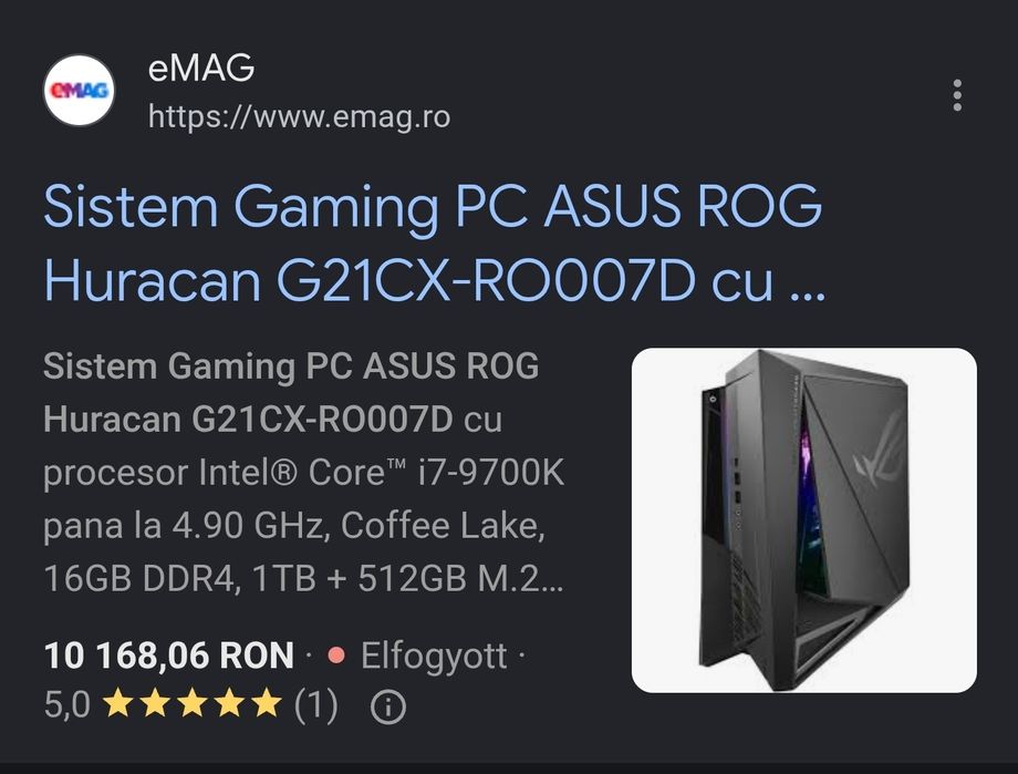 Asus Rog Strix G21 Gaming PC