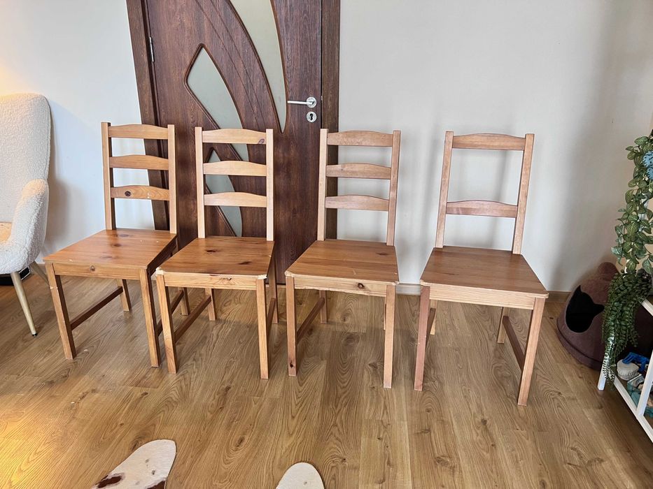 Дървена маса IKEA JOKKMOKK + 4 стола ПОДАРЪК