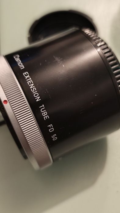 Tub extensie obiectiv foto Canon FD-50 Montura FD, capace