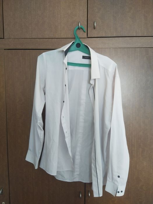 Белая рубашка для школы XXL