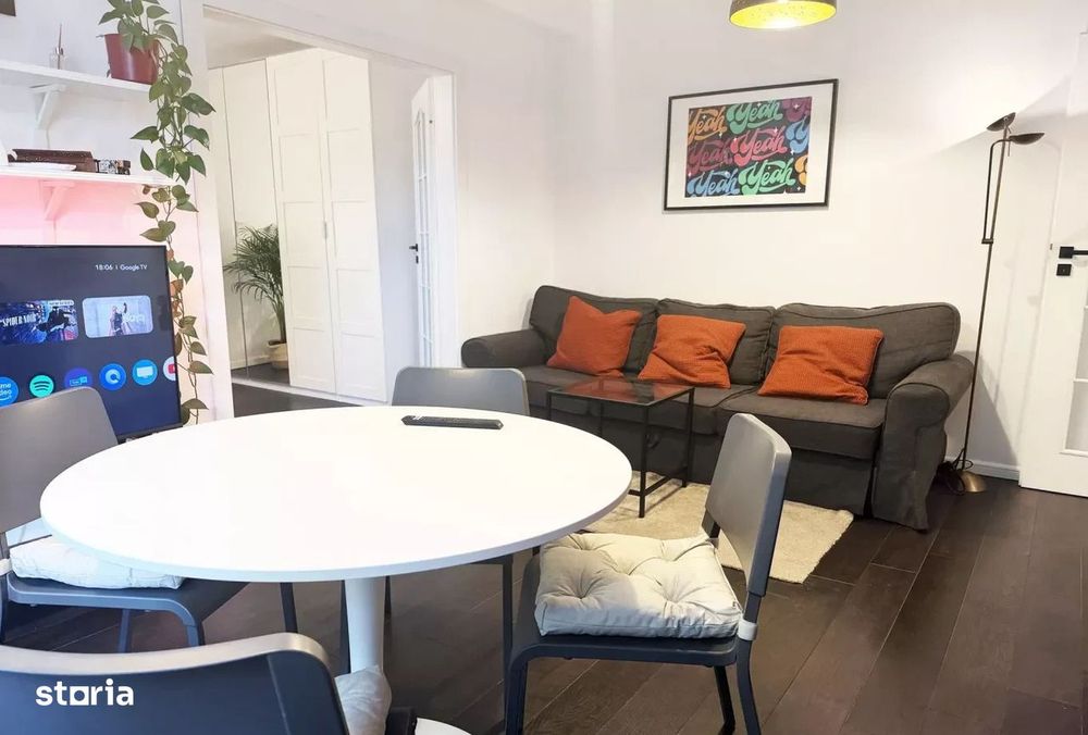 Apartament cu 3 camere, 56 mp, complet mobilat si utilat | Strada Hore — fotografia 1