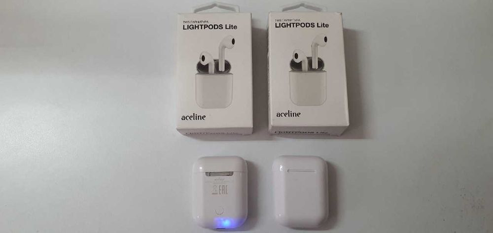 Наушники TWS Aceline LightPods Lite белый