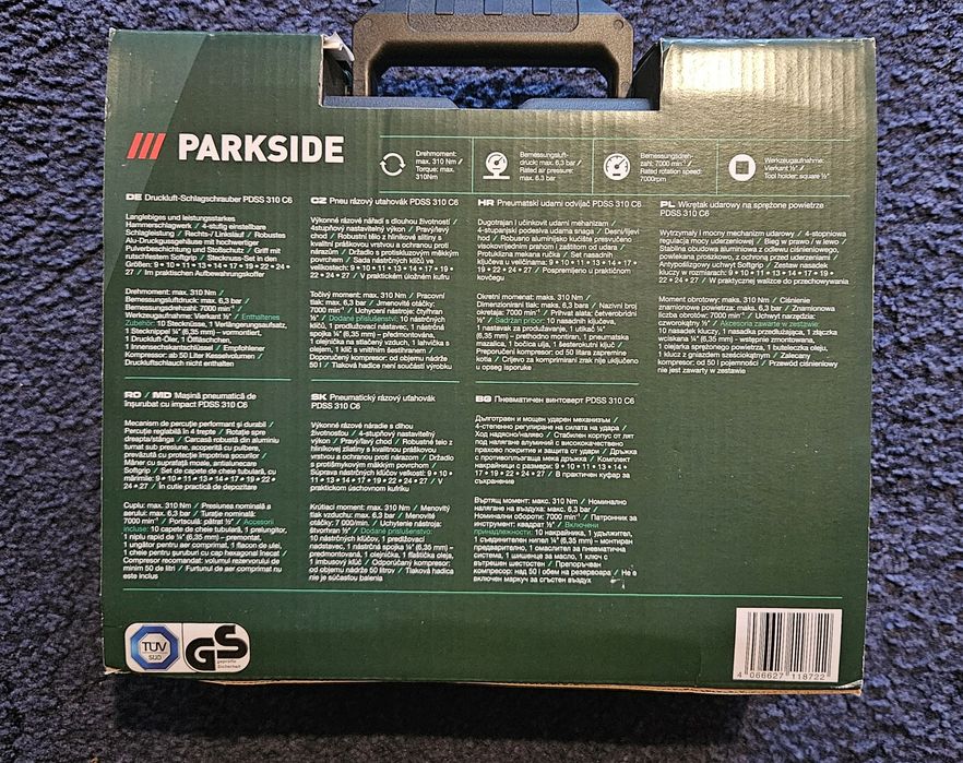 Parkside пневматичен гайковерт