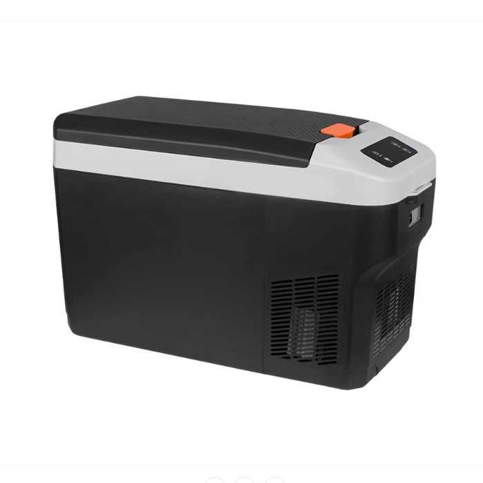 Хладилна кутия 28L – хладилник за кола и бус 12V/220V пътуване къмпинг