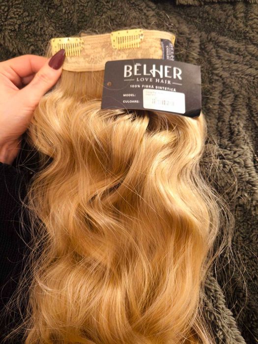 trese ondulate sintetice extra volum, lungime 65 cm, foarte dese