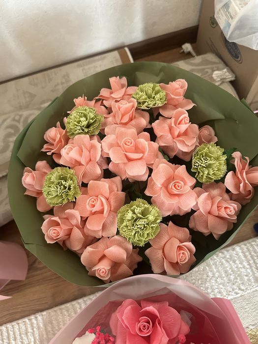 Цветы мыльные розы