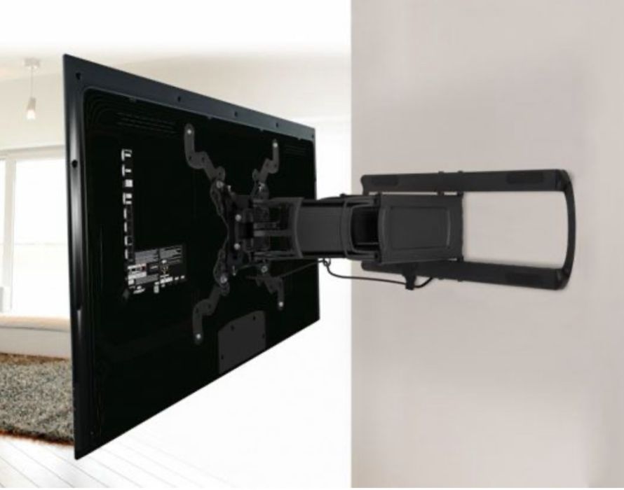 установит телевизор на стене