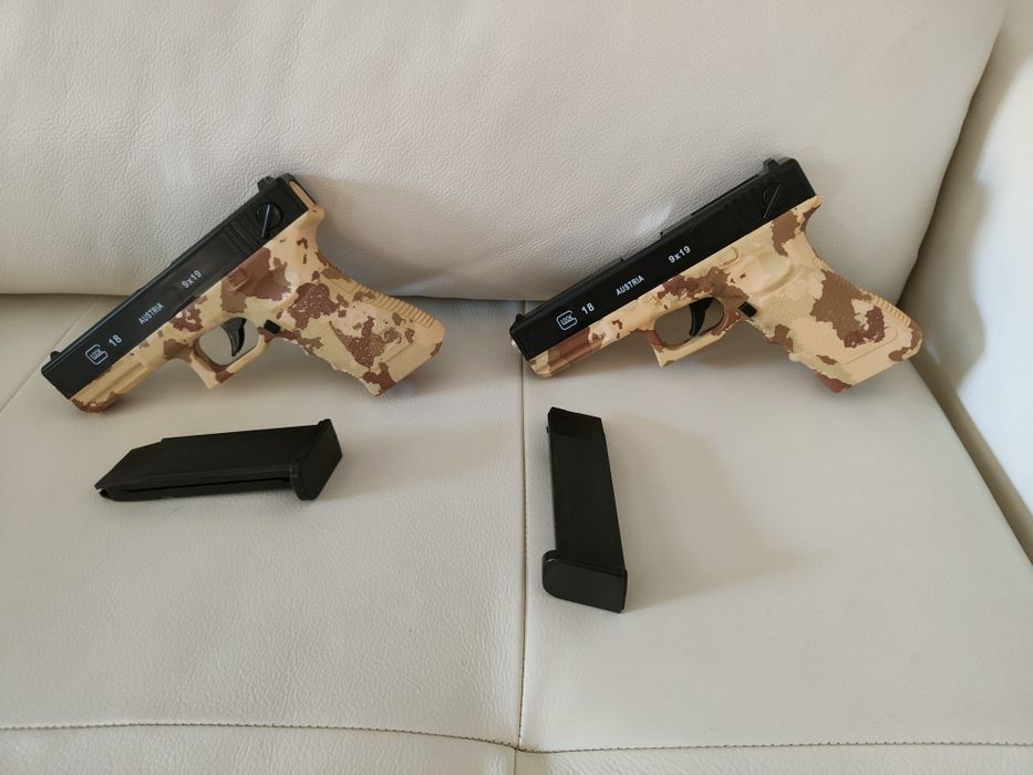 Glock pistol cu bile , construcție Aluminiu și ABS / + Bile Plastic Abs 500buc Glock 18
