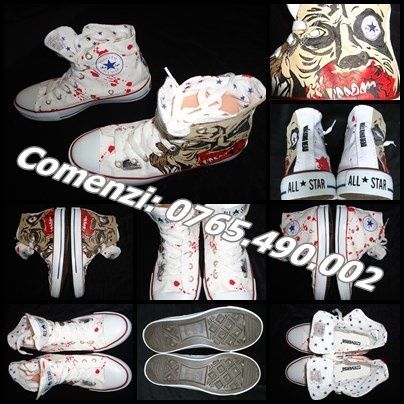 Bascheti unisex Walking Dead craniu pete sange zombie ghete dama barba