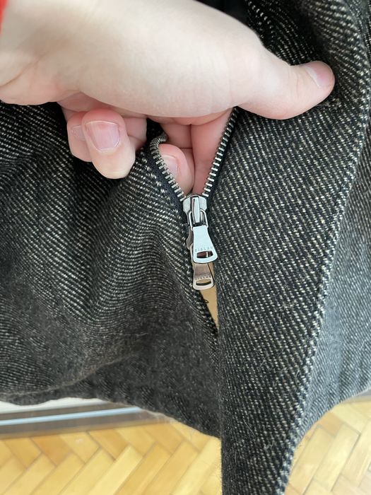 Зимно Палто с Качулка от две материи(памук и вълна) - рр 48(ит) М-Л