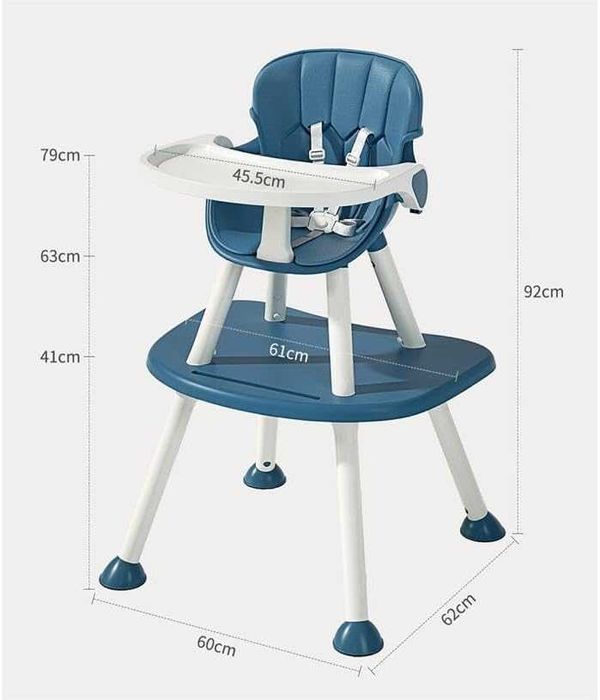4-в-1 трансформируемый детский стульчик для младенцев и малышей