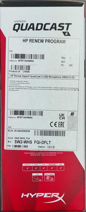 Microfon HyperX - QuadCast S [#11891#]