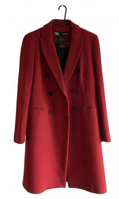 Zara палто Manteco висококачествена италианска вълна 75% размер Хс