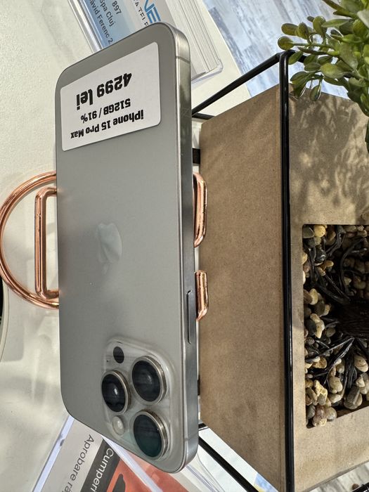 iPhone 15 Pro Max 512Gb 91% - Din magazin,cu garantie!