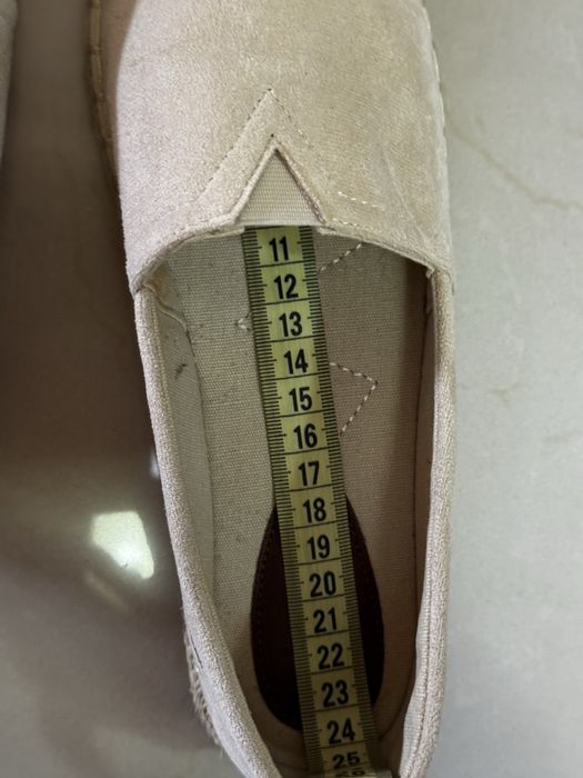 Mocasini / Espadrile piele intoarsa bej deschis