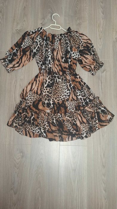 Rochie eleganta animal print