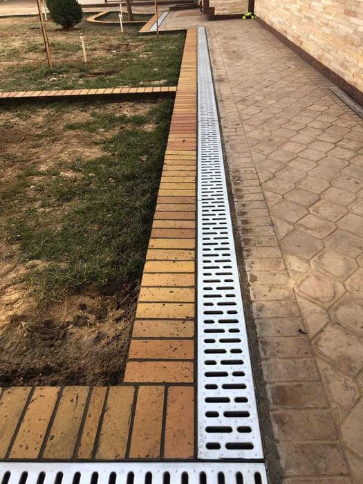 Лоток комбинированный пластик, Решотка оцинкованный, трап, евро лоток,