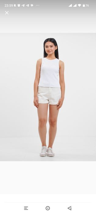 Продам белый топ в рубчик