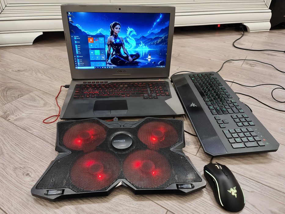 Laptop gaming Asus Rog, intel core i7-quad core, video 6 gb ,17,3 inch