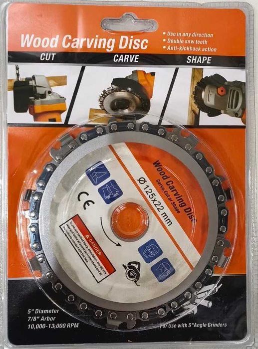 ШОК ЦЕНА!!ДИСКОВЕ С ВЕРИГА за Рязане на Дърво - 115мм и 125мм за Флекс