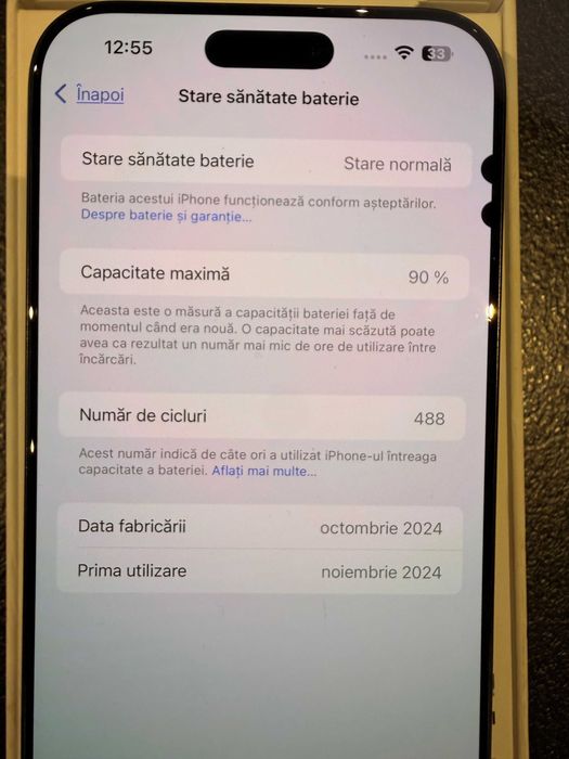 iPhone 16 Pro Max – 512GB – Black Titanium – Full box