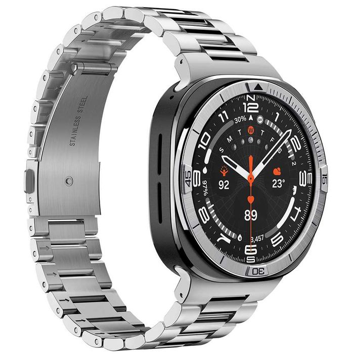 Безел Spigen Bezel Tune Pilot (ACS11616) за Samsung Galaxy Watch Ultra 2, Stainless Steel - Silver