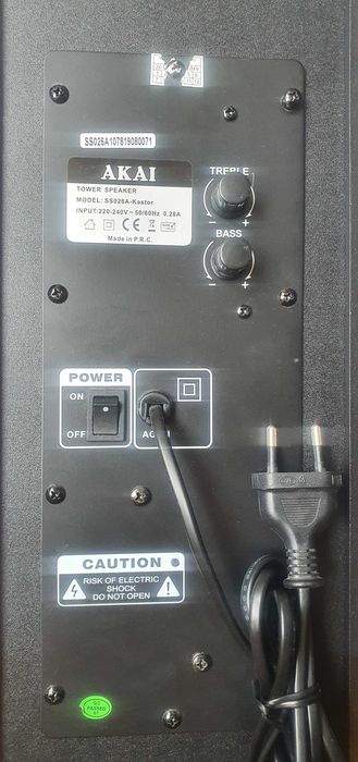 Boxa activa Akai SS026A-KASTOR 50 W bluetooth USB slot SD/MMC CA NOUA