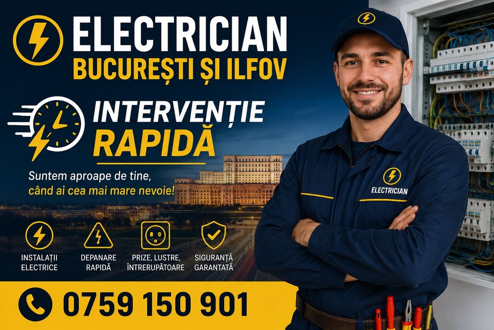 Electrician Autorizat  cu experienta bucuresti