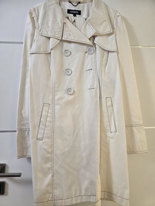 Trenci/Pardesiu alb Guess, L-XL