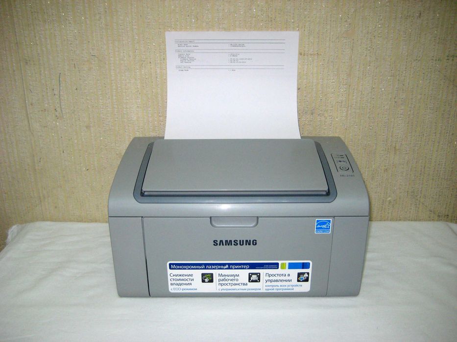 Продам принтер лазерный SAMSUNG ML-2165 почти новым состоянии !