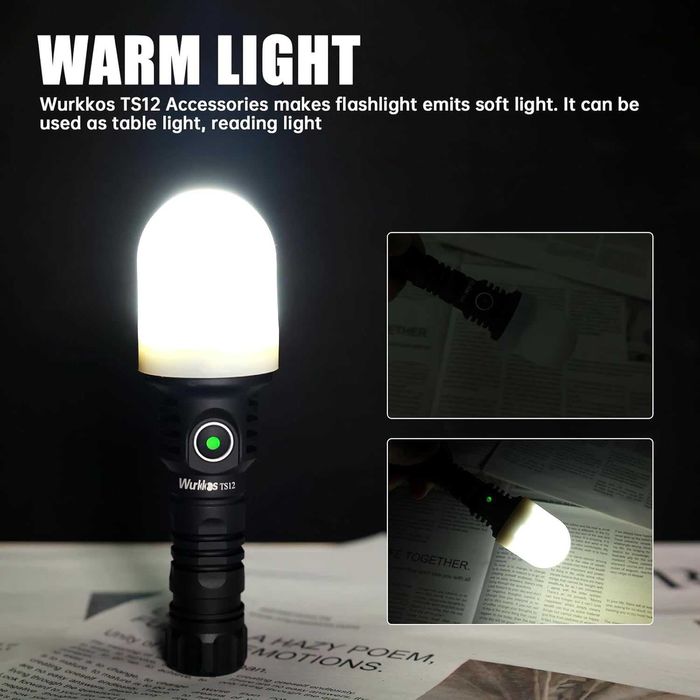 Суперкомпактный сверхъяркий фонарик Wurkkos TS12 1350Lm 473m