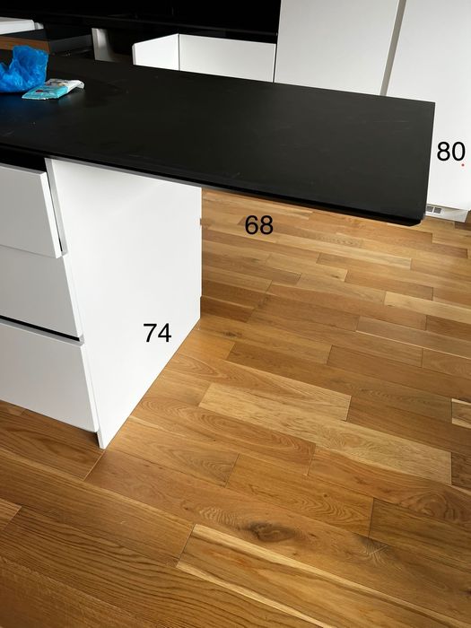 Нов кухненски остров с чекмеджета, бял мат (МДФ)