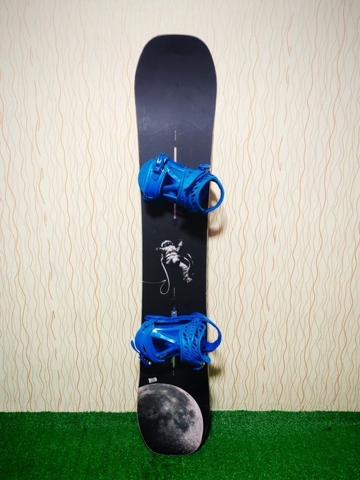 Snowboard Burton Process channel 157cm + Legaturi Elfgen Team M-L Noi