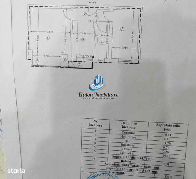 Apartament 2 camere, etaj 1, ultracentral, zona Muzeu Piatra Neamt