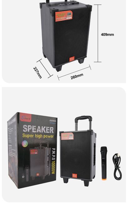 БЕПУЛ Доставка,Сифатли ёғочли Караоке Колонка JQS908S+Симсиз Микрофон