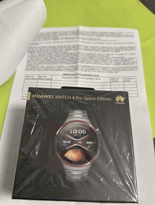 ЧИСТО НОВ 46mm Huawei Watch 4 Pro Space Edition Yettel Гаранция 2026г.