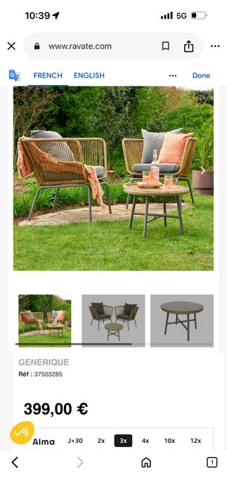 Set de balcon/gradina