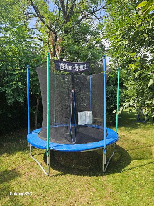 Trambulina 252 cm Fun-Sport cu plasa de siguranta si scara