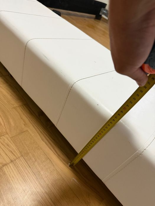 Pat mobexpert piele ecologica,alb,stare buna