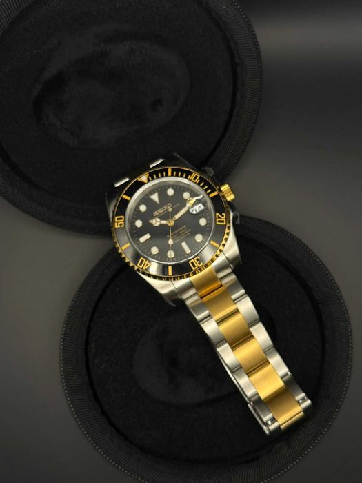 Ceas Seiko 39mm Submariner automatic "Bumblebee"