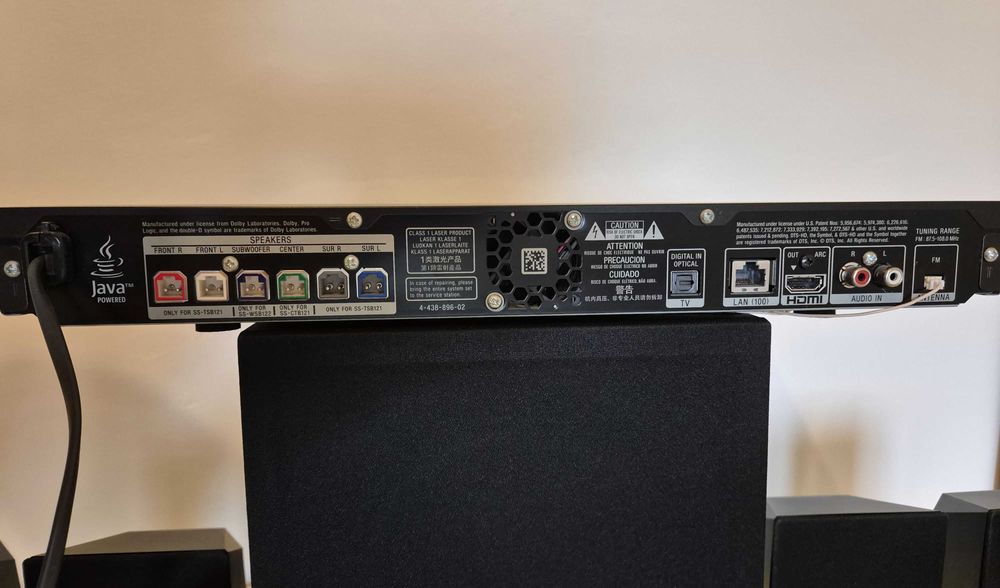 Home Cinema 5.1 Blu-ray 3D Sony BDVE2100 , 1000W , USB , Wi-Fi , Bluetooth , NFC , Radio FM , Netflix , Browser Web