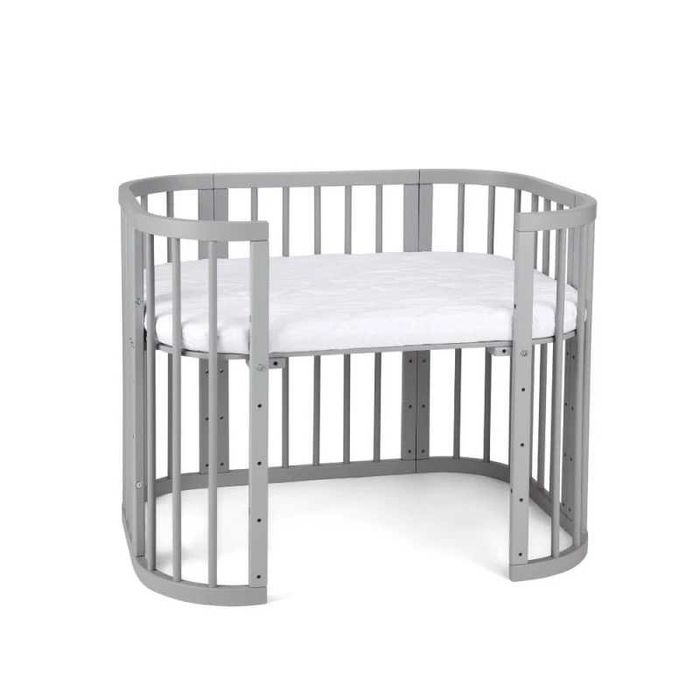 Кошара за Бебе, Детско Легло Смарт 5в1 и Матрак - Цвят Сив